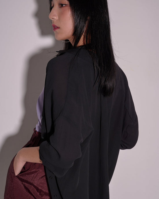 aalis DIARA oversized shirt (Black)