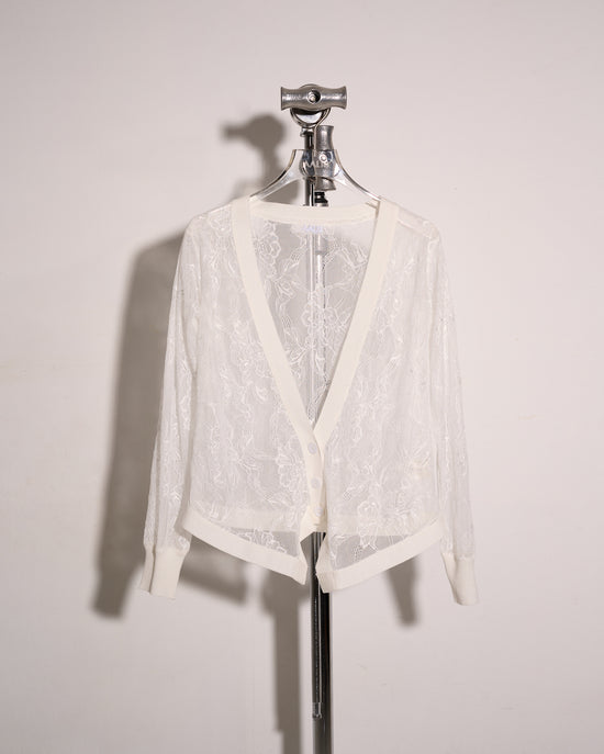 aalis JEMMA lace cardigan (White)