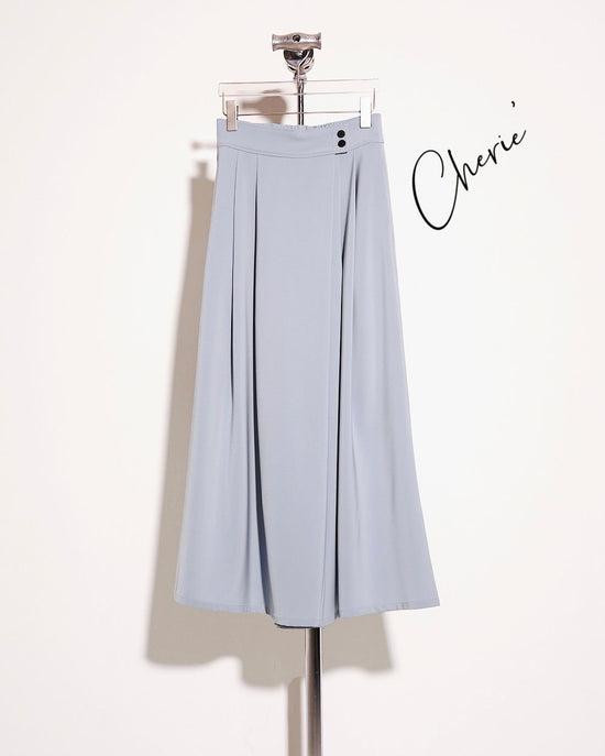 aalis CHERIE SOLID wide legs pants (Light blue)