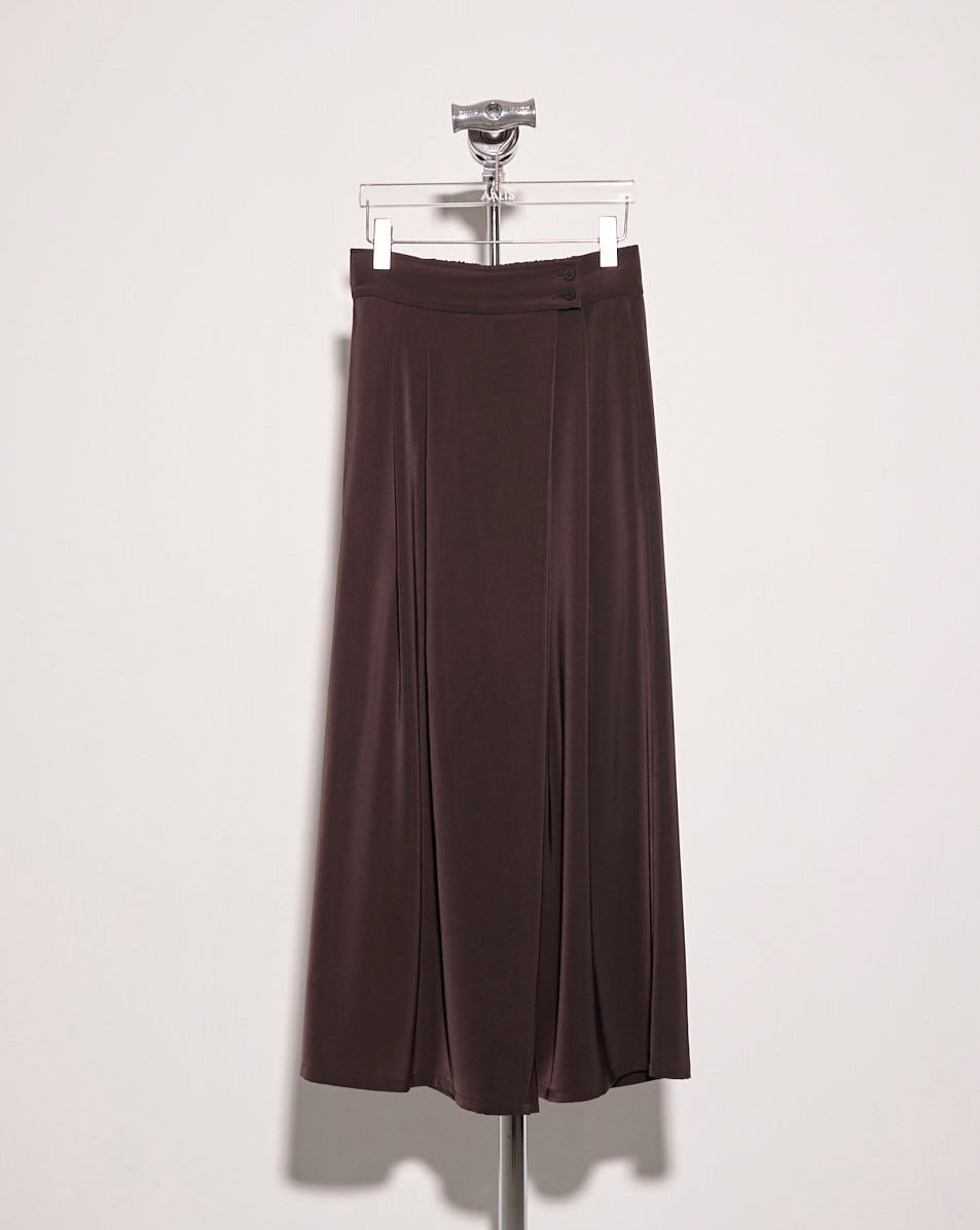 aalis CHERIE SOLID wide legs pants (Chocolate)