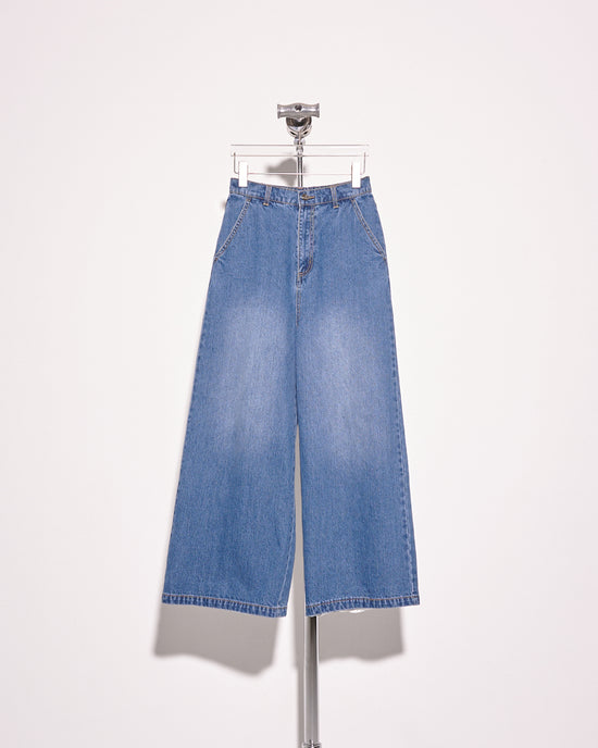 aalis ZOLA back triangle mesh panel jeans (Blue denim)