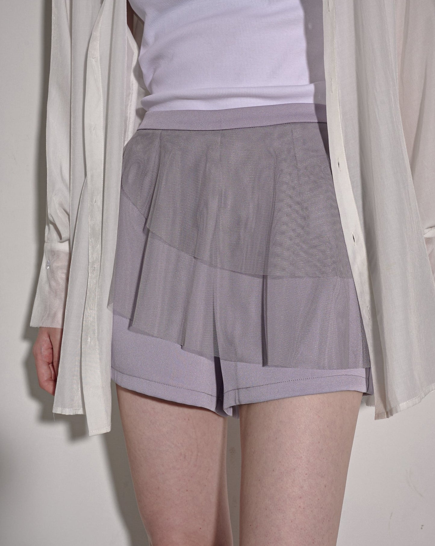 aalis HAYLEY mesh layer shorts (Lilac)