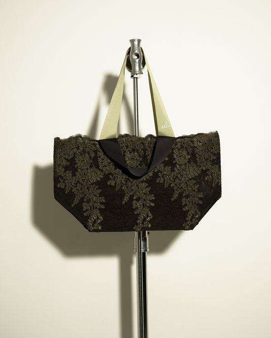 aalis Dumpling lace tote bag (Khaki)