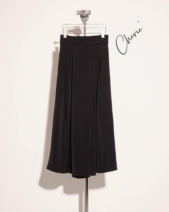 aalis CHERIE SOLID wide legs pants (Black)