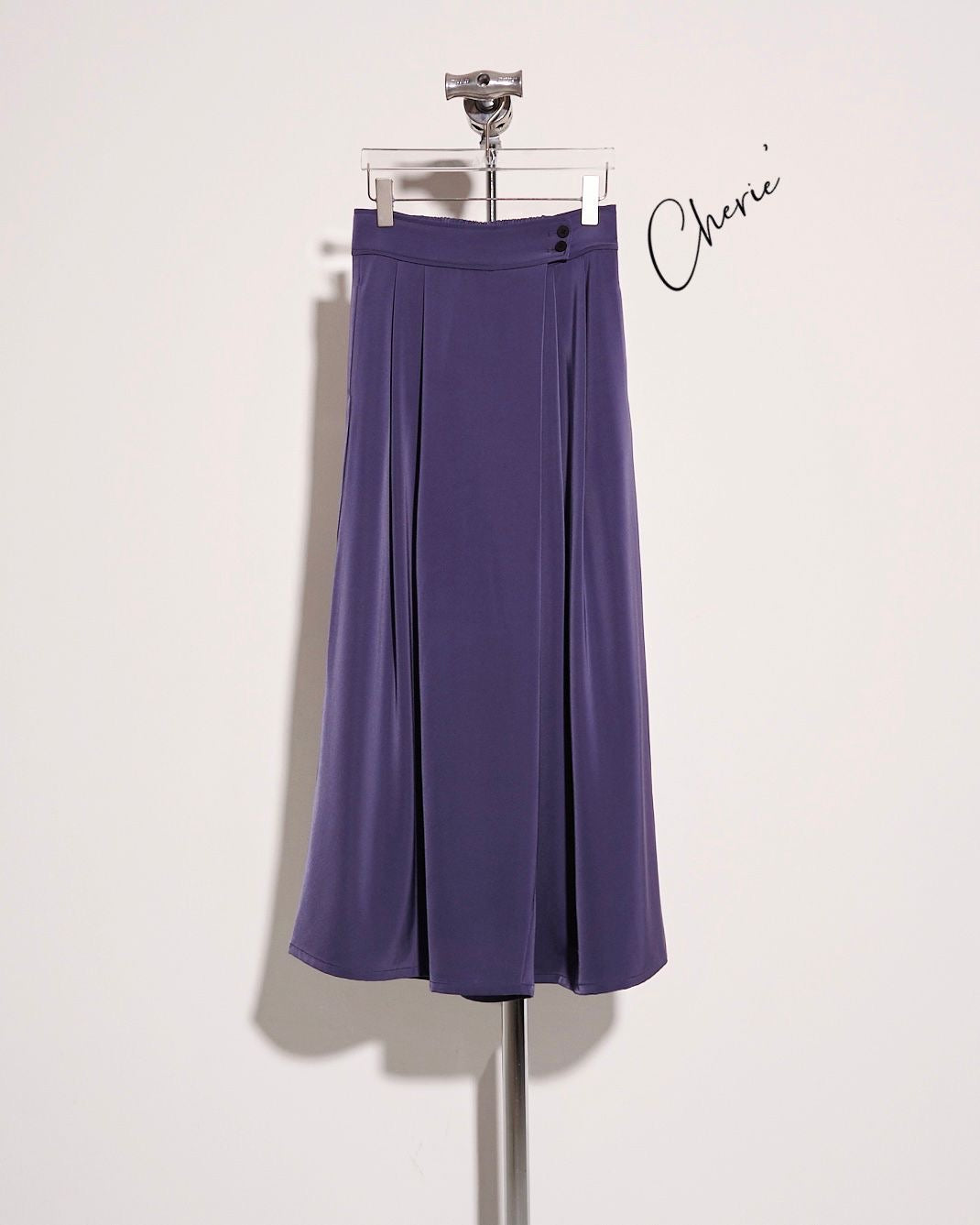 aalis CHERIE SOLID wide legs pants (Purple blue)