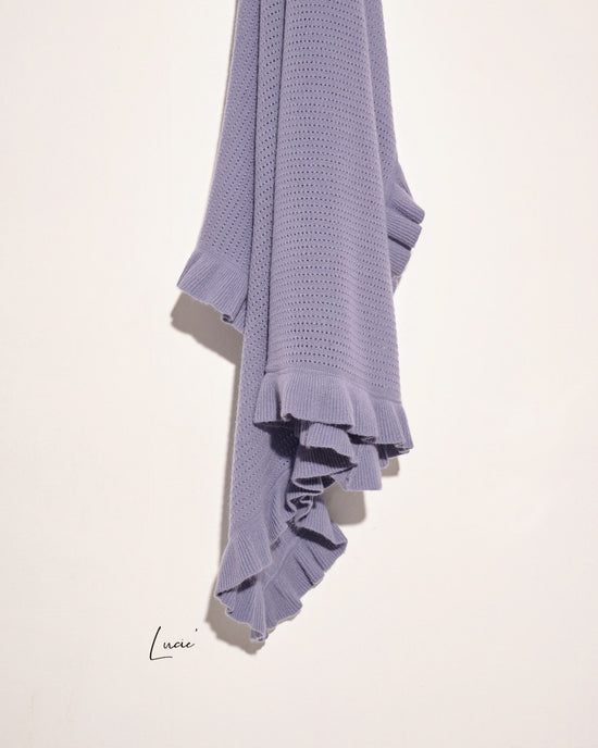 aalis LUCIE FW24 cashmere scarf (Purple grey)