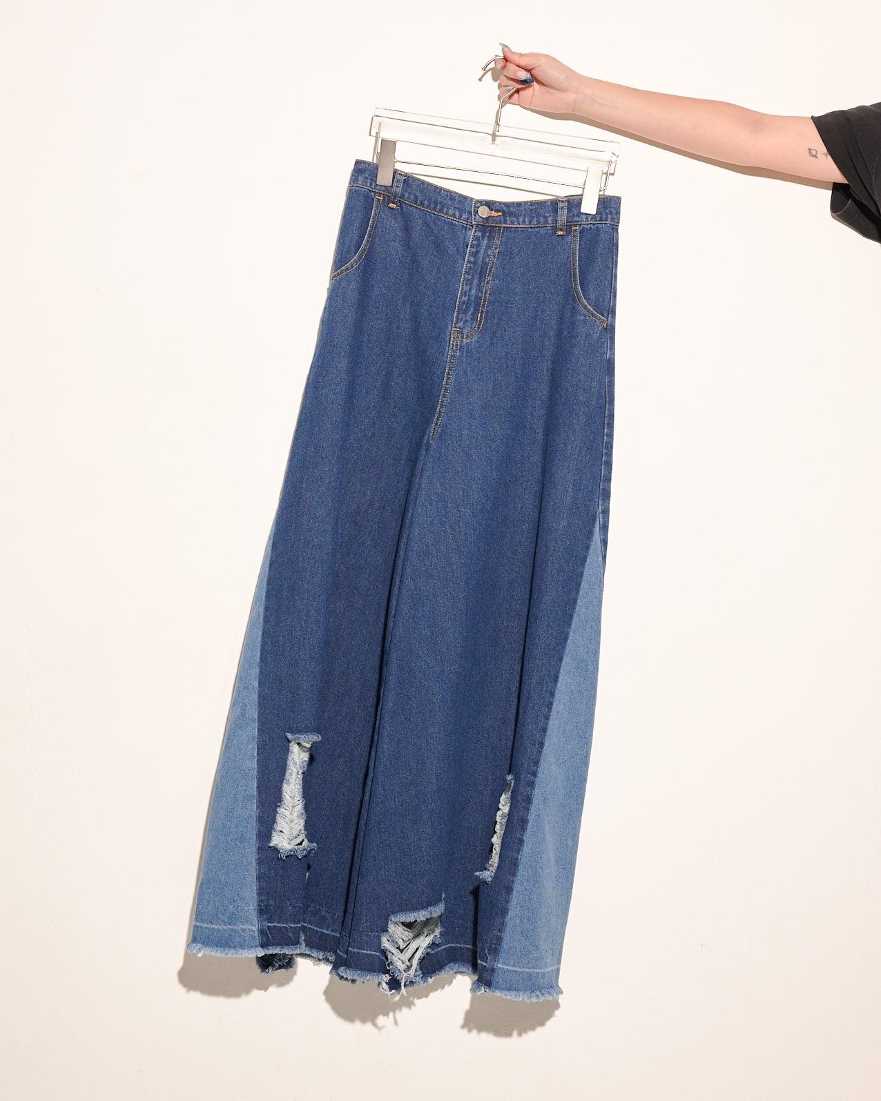 aalis WALLS wide leg denim jean (Blue mix)