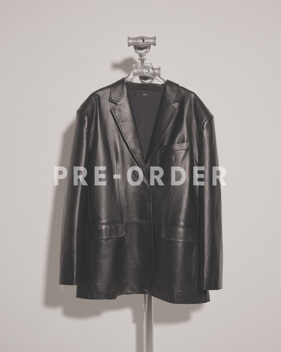 (Pre-order) aalis DELLA oversized leather blazer (6 colours - Custom size)