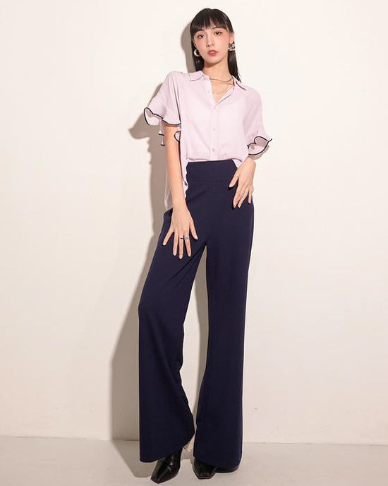 aalis LORICA fit and flare pants (Navy 1)