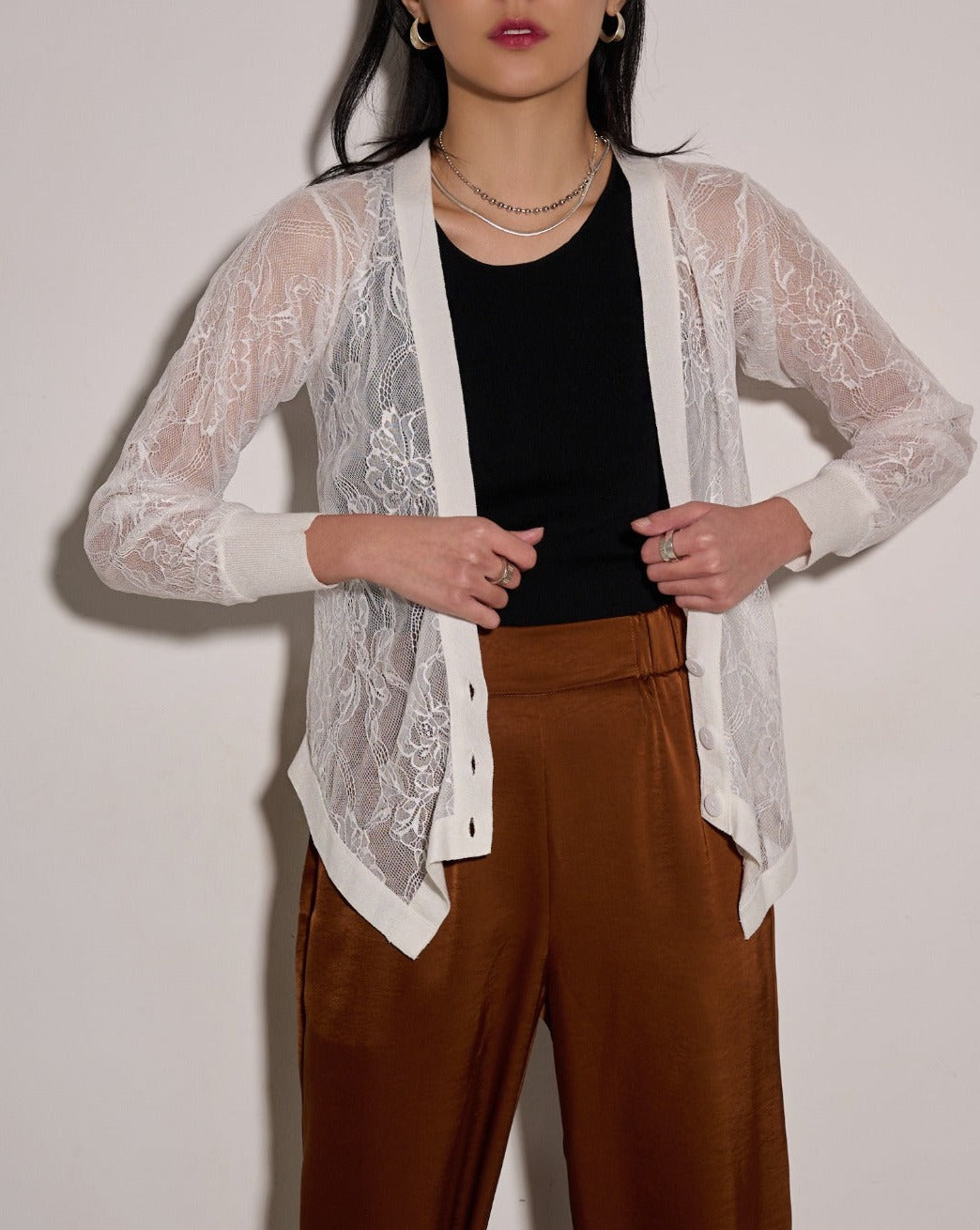 aalis JEMMA lace cardigan (White)