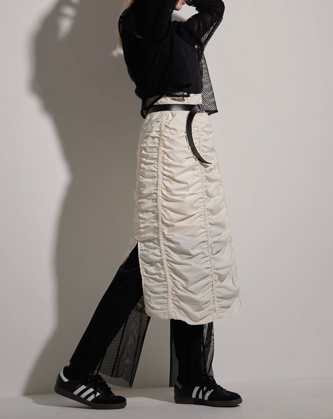 aalis FREDA Ruching pencil skirt (Off white)