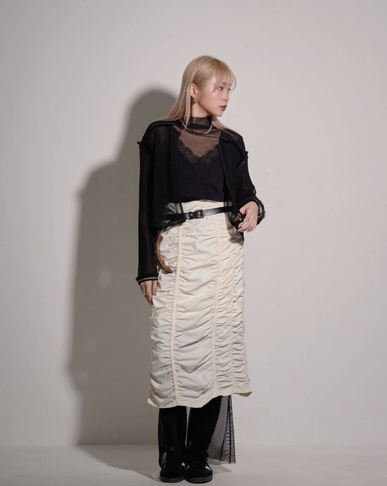 aalis FREDA Ruching pencil skirt (Off white)