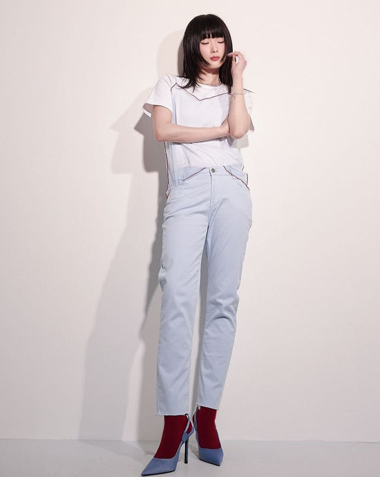 aalis LATT pencil leg jeans (Light blue)