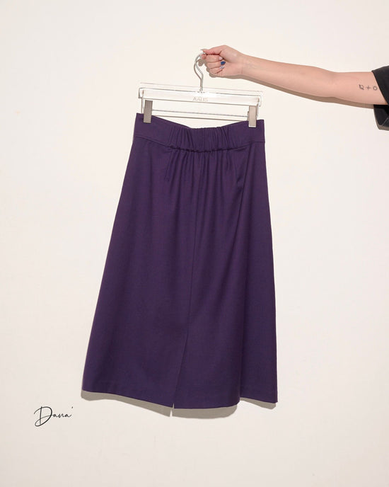 aalis DANA Zip front detail skirt (Purple)