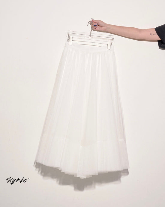 aalis KYRIE mesh skirt (White)