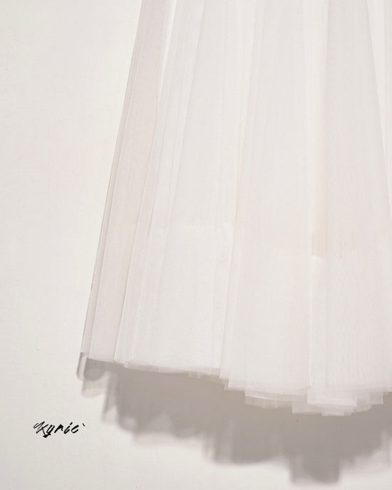 aalis KYRIE mesh skirt (White)