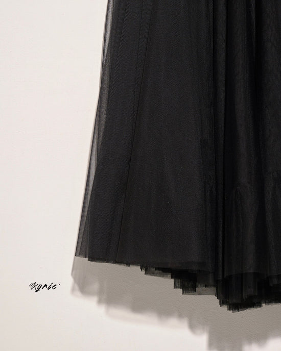 aalis KYRIE mesh skirt (Black)